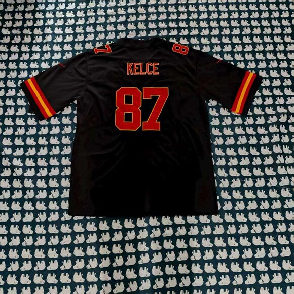 Travis Kelce Kansas City Chiefs Nike Black Jersey #87 - Picture 3 of 8